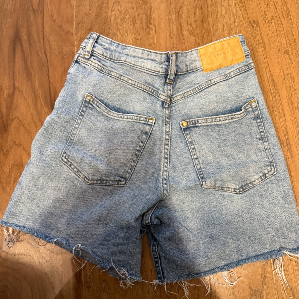 Baggy Vintage Style Blue Jean Shorts